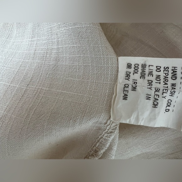 Vanessa Alexandra Linen Blend Dress Tan Made In Italy Size M - Picture 5 of 8